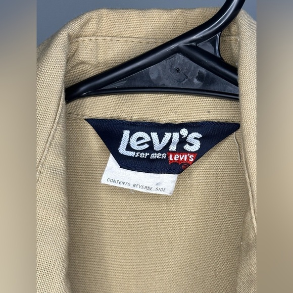 Vintage 1970s Levi’s For Men Safari/Utility Khaki Button Up Short Sleeve Shirt - Picture 5 of 11